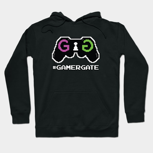 #GamerGate 8 Bit Controller Logo Hoodie by UnluckyDevil